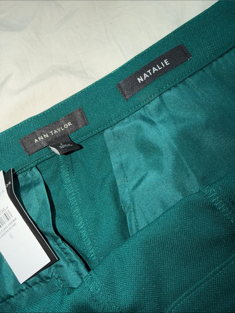 Ann Taylor Green Natalie Ankle Trouser Pants size 6 NWT - Picture 5 of 10